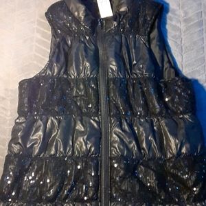 Black Sequined Vest